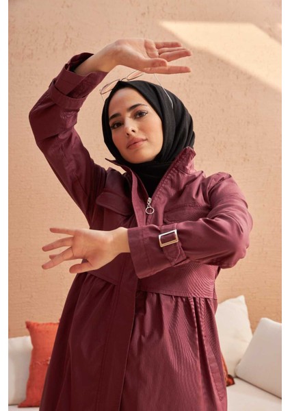 6302-TRENÇKOT Gül Kurusu modelleri