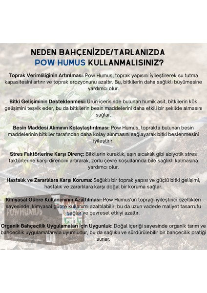 Pow Humus En Iyi Köklendirici, Bitki Besleme, Hümik Asit Gübresi 1 kg fiyatları