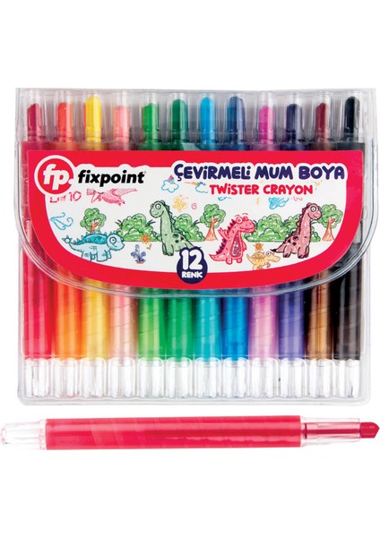 Twister Crayon&mum Boya 12LI Renk P-2114