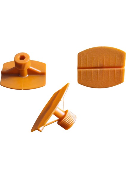 Pdr Boyasız Göçük Düzeltme Plastiği Elips Düz 36X33Mm Turuncu 10 Adet