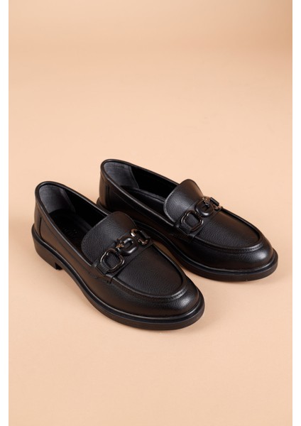 Mader Kadın Siyah Loafer Ayakkabı