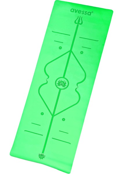 Rym-Green Kauçuk Yoga Mat Yeşil