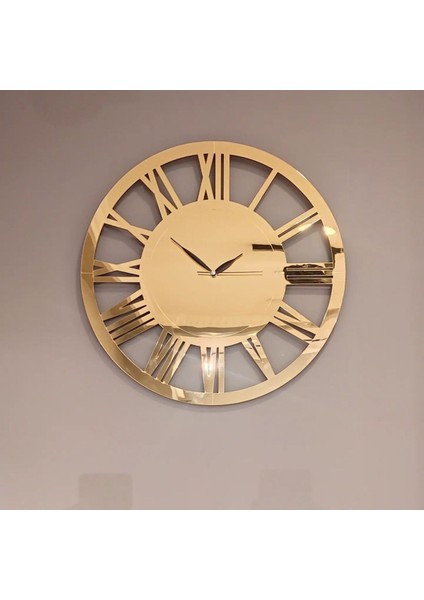 Modern büyük altın duvar saati, 50 cm, şık ve dekoratif tarz. fiyatları