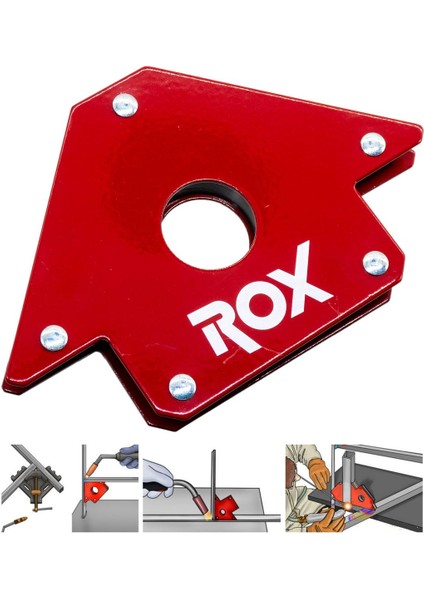 Rox 0072 Manyetik Açılı Kaynak Tutucu Mıknatıs Gönye 22 kg