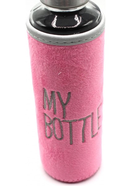 Peluş Kılıflı Cam Matara Pembe 470 ml fiyatları