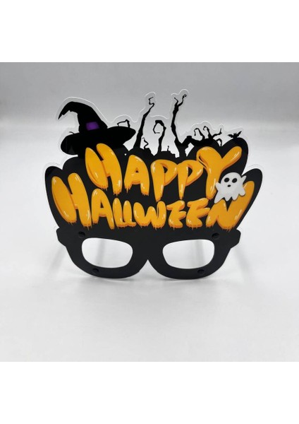 Halloween Pvc Kaplı Cadı Şapkalı Model Gözlük