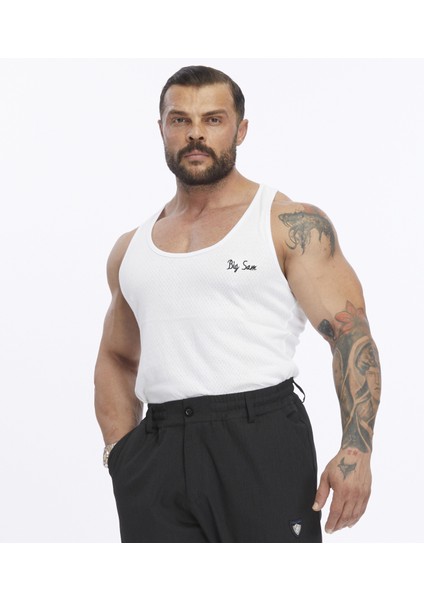 Nakış Detaylı Pamuklu Spor Atlet Big Sam 2062