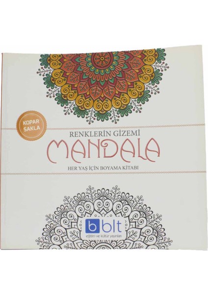 Mandala Boyama Kitabı 29x28 cm - 1 - 2 - 3