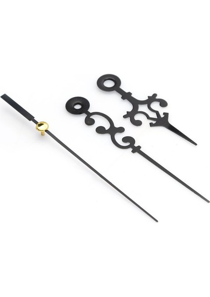 Sessiz duvar saati mekanizması, askısız, uzun şaft, siyah renk, klasik stil, 55x56 mm fırsatları