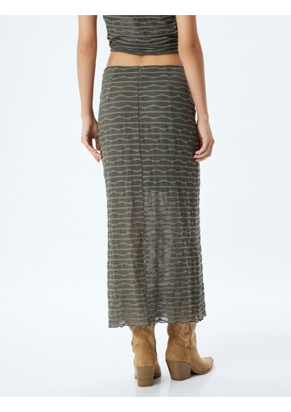 Uzun Kalem Etek Çizgili Astarlı Standart Bel fırsatları