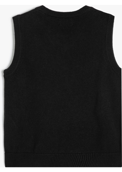 Basic Okul Süveteri V Yaka Kolsuz Pamuklu fiyatları