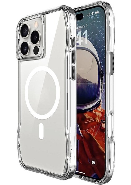 iPhone 16 Pro Max Kılıf Magsafe Şarj Özellikli T-Max Magsafe Kılıf