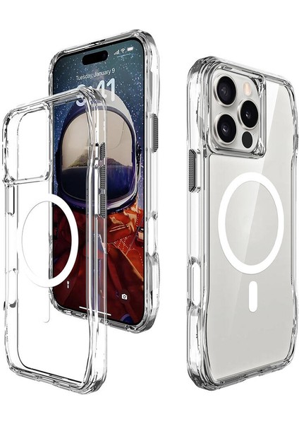 iPhone 16 Pro Max Kılıf Magsafe Şarj Özellikli T-Max Magsafe Kılıf