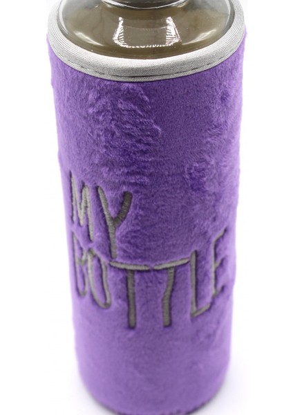 Peluş Kılıflı Cam Matara Mor 470 ml fiyatları