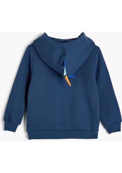 Basic Kapşonlu Sweatshirt Fermuarlı Şardonlu fiyatları