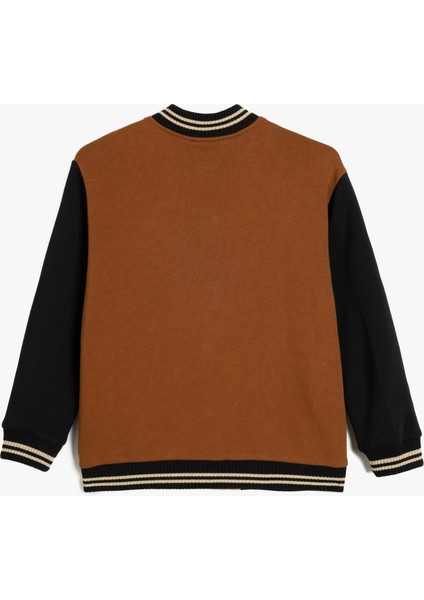 Kolej Bomber Ceket Aplike Detaylı Çıtçıt Kapamalı fırsatları