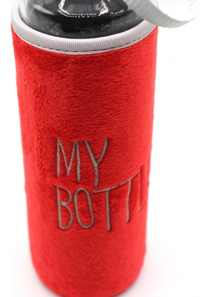 Peluş Kılıflı Cam Matara Kırmızı 470 ml fiyatları