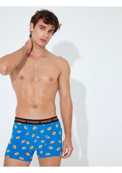 3'lü Boxer Seti Hentbol Baskılı Sloganlı Çok Renkli fiyatları