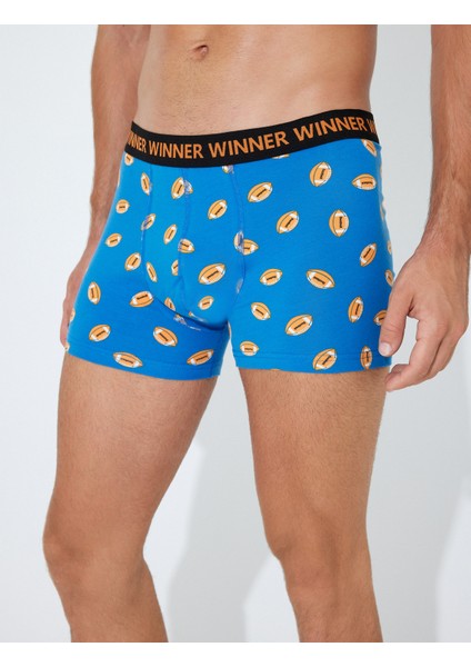 3'lü Boxer Seti Hentbol Baskılı Sloganlı Çok Renkli modelleri