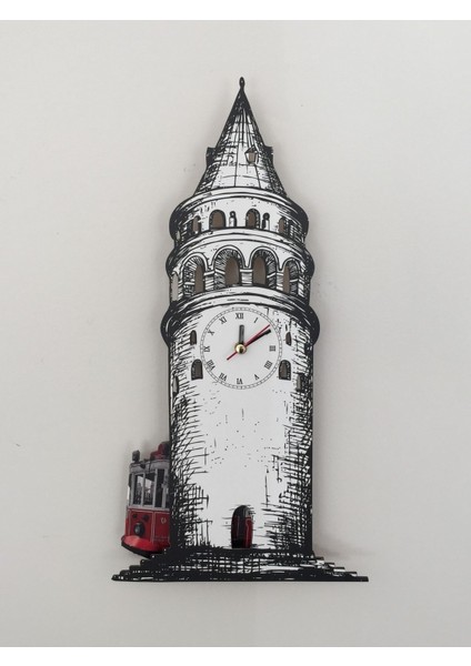 Modern sarkaçlı duvar saati, 46x24 cm, beyaz renk, retro stil, şık dekoratif tasarım
