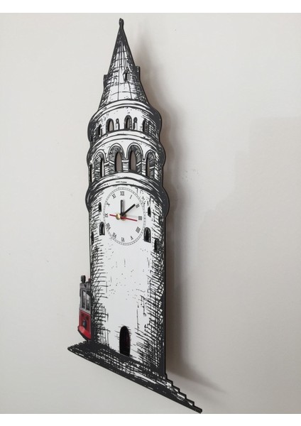 Modern sarkaçlı duvar saati, 46x24 cm, beyaz renk, retro stil, şık dekoratif tasarım