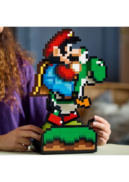 ® Super Mario World: Mario ve Yoshi 71438 - Yetişkinler Için Sergilenebilir Koleksiyonluk Yapım Seti (1215 Parça)