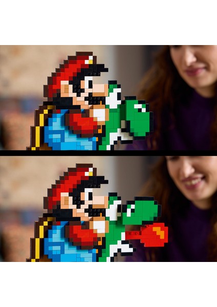 ® Super Mario World: Mario ve Yoshi 71438 - Yetişkinler Için Sergilenebilir Koleksiyonluk Yapım Seti (1215 Parça)