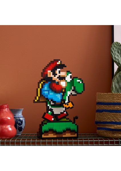 ® Super Mario World: Mario ve Yoshi 71438 - Yetişkinler Için Sergilenebilir Koleksiyonluk Yapım Seti (1215 Parça)