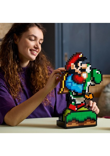 ® Super Mario World: Mario ve Yoshi 71438 - Yetişkinler Için Sergilenebilir Koleksiyonluk Yapım Seti (1215 Parça)