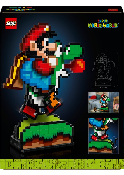 ® Super Mario World: Mario ve Yoshi 71438 - Yetişkinler Için Sergilenebilir Koleksiyonluk Yapım Seti (1215 Parça)