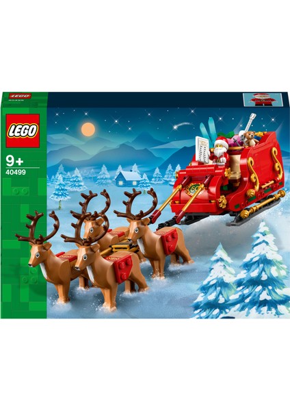 ® Noel Baba’nın Kızağı 40499 – 9 Yaş ve Üzeri Çocuklar için Minifigür ve Ren Geyiği Figürleri İçeren Yaratıcı Oyuncak Yapım Seti (343 Parça)