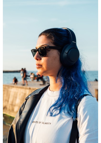 Doob Hybrid Anc Hi-Res Bluetooth Kablosuz Kulaklık - 60 Saat Kullanım Süresi - Lacivert