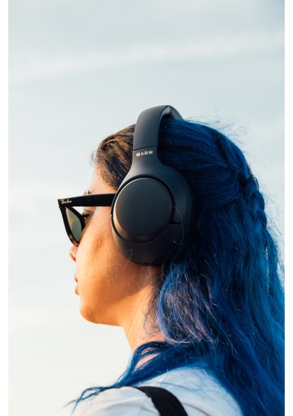 Doob Hybrid Anc Hi-Res Bluetooth Kablosuz Kulaklık - 60 Saat Kullanım Süresi - Siyah