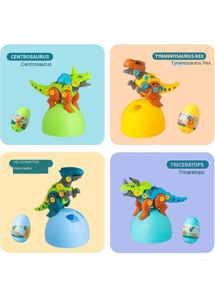 Çocuk Takılabilir ve Demonte Dinozor Yumurtası Gashapon Dinozor Oyuncağı (Yurt Dışından)