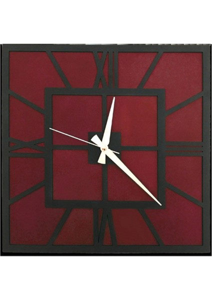 Modern kare duvar saati, siyah ve yeşil renk seçenekleri, 40x40 cm boyutuyla şık tasarım