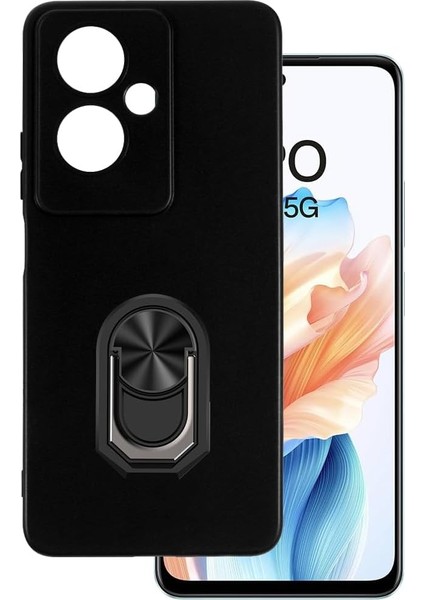 Oppo Reno 11F 5g Kılıf Kamera Korumalı Mat Yüzüklü Kickstand Kapak