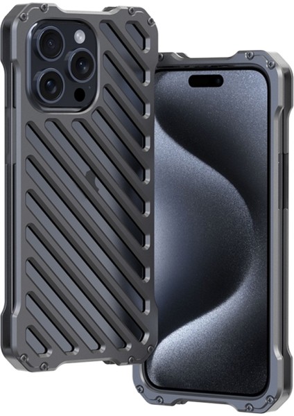 iPhone 15 Pro Max Için R-Just Nefes Alabilir Zırh Telefon Kılıfı (Yurt Dışından) fiyatları