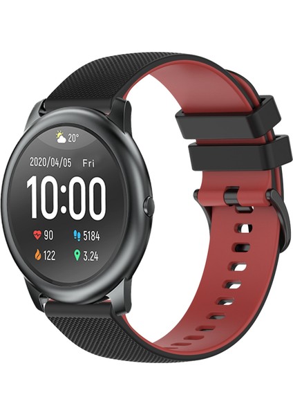 Xiaomi Haylou Rt LS05S Için Iki Renkli Silikon Saat Bandı (Yurt Dışından)