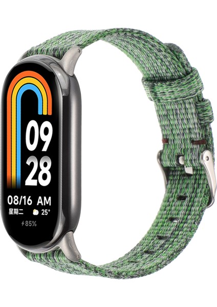 Xiaomi Mi Band 8 Için Naylon Kanvas Saat Bandı (Yurt Dışından)