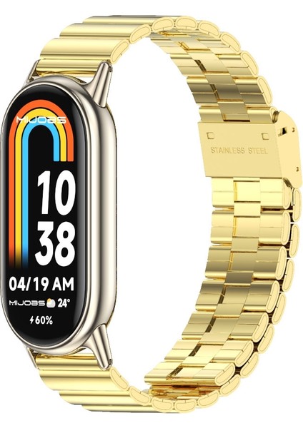 Xiaomi Mi Band 8/9/9 Nfc Için Bambu Toka Metal Kayış (Yurt Dışından)