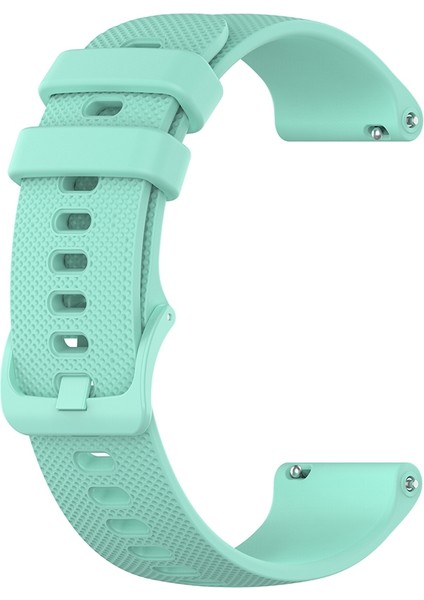 Xiaomi Izle Renkli 22MM Küçük Ekose Doku Silikon Bilek Kayışı Kordonlu Saat (Beyaz) (Yurt Dışından)