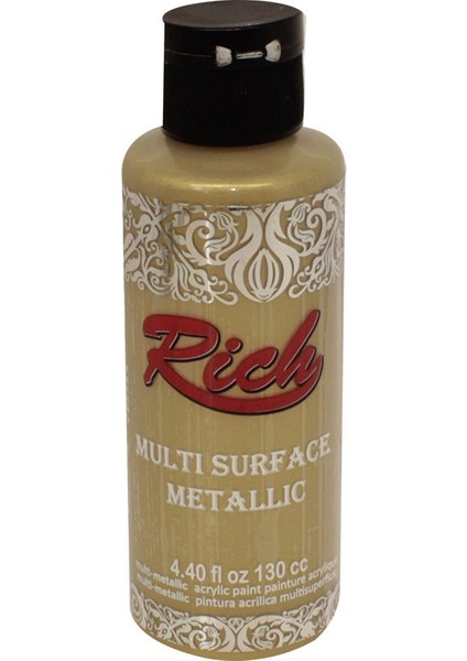 Multi Surface Metalik Boya 130 cc Beyaz Altın 6510