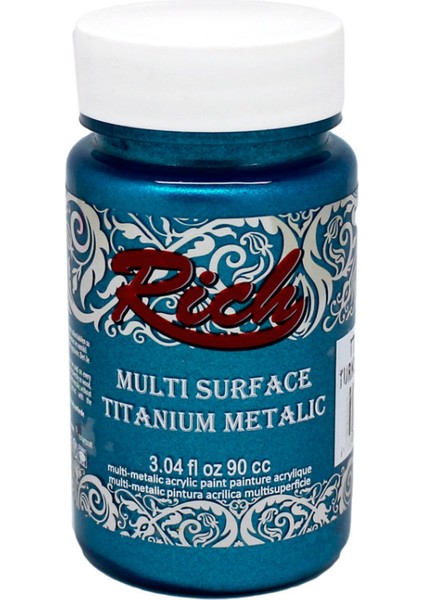 Multi Surface Titanium Metalik Boya 90 cc Turkuaz 2572