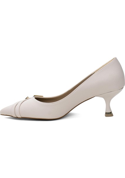 PM492 K030 Kadın Topuklu Ayakkabı Bej modelleri
