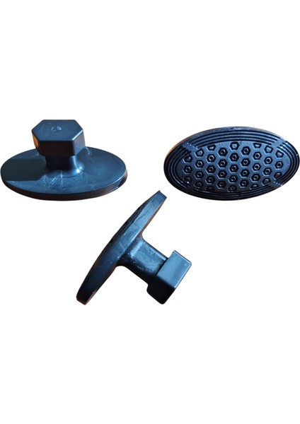 Pdr Boyasız Göçük Düzeltme Plastiği Elips Kavisli Çap 50X28Mm Siyah 10 Adet