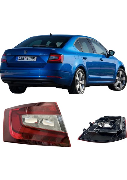 Skoda Octavia Arka Sol Stop 2017 2019 Model Uyumlu ( Ledli )