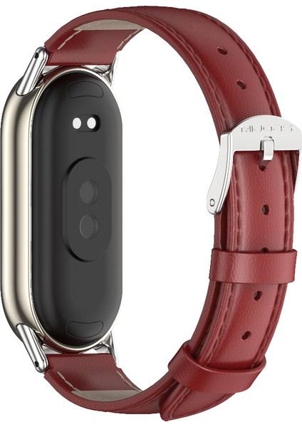 Xiaomi Mi Band 8/9/9 Nfc Için Hakiki Deri Kayış (Yurt Dışından)