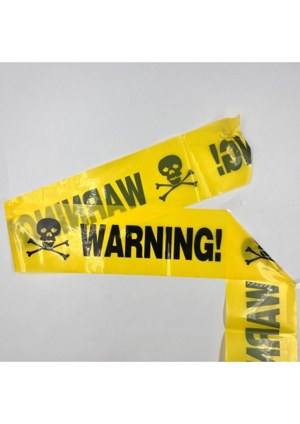 Halloween Emniyet Şeridi Warning 7,5 cm 6 Metre