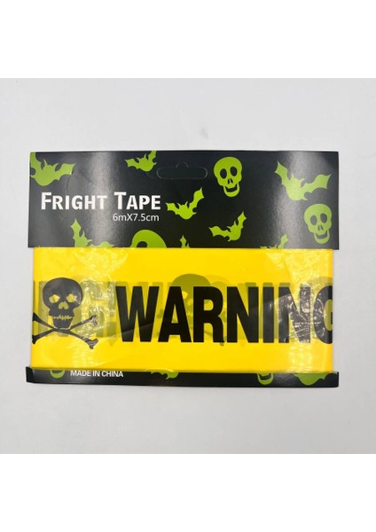 Halloween Emniyet Şeridi Warning 7,5 cm 6 Metre fiyatları