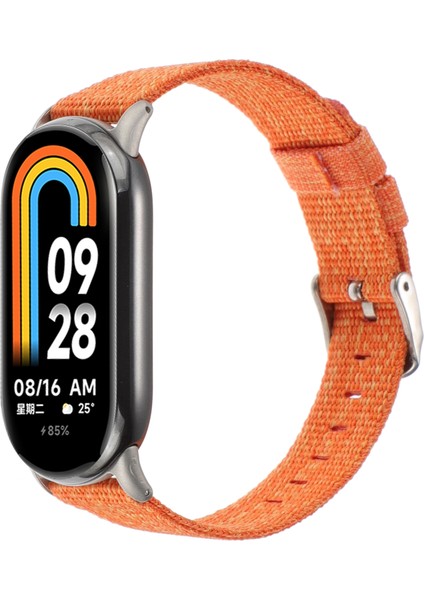 Xiaomi Mi Band 8 Için Naylon Kanvas Saat Bandı (Yurt Dışından)